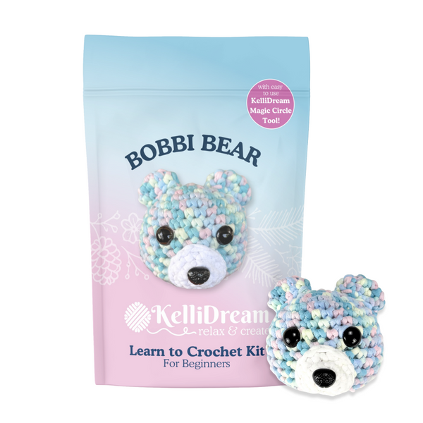 Learn to Crochet Kit Bear (Includes Blue Magic Circle Tool
