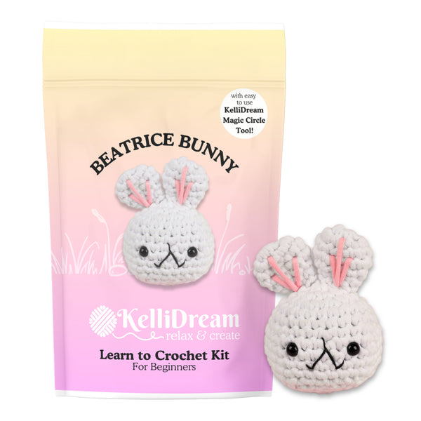 Learn to Crochet Kit Bunny (Includes Blue Magic Circle Tool