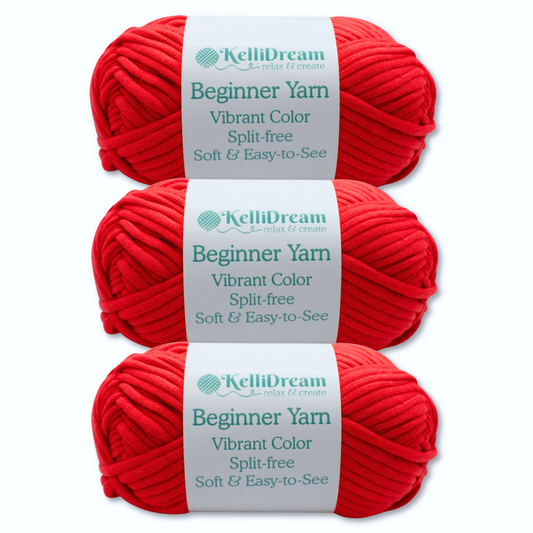 True Red Beginner Yarn (3 pack)