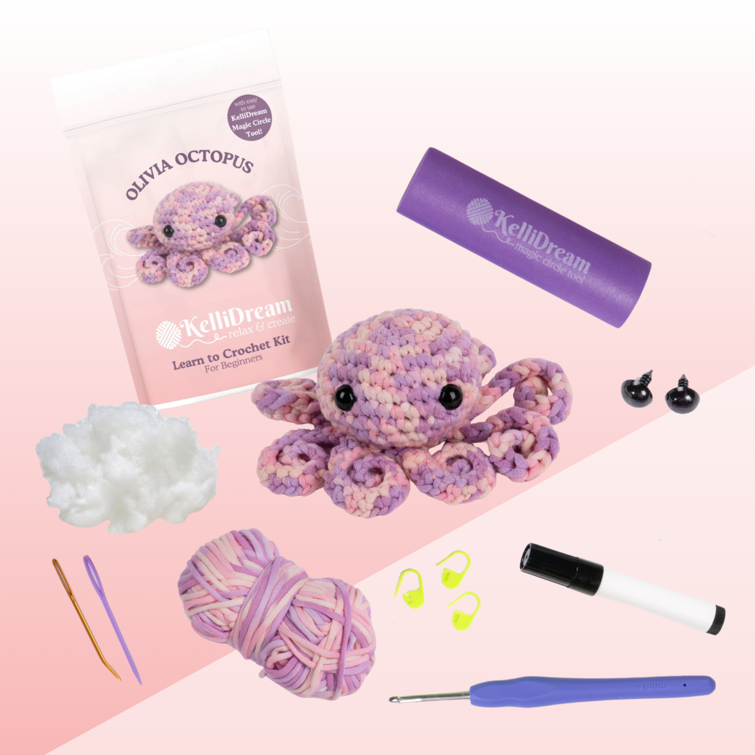 Crochet with Me Olivia Octopus Bundle of 3