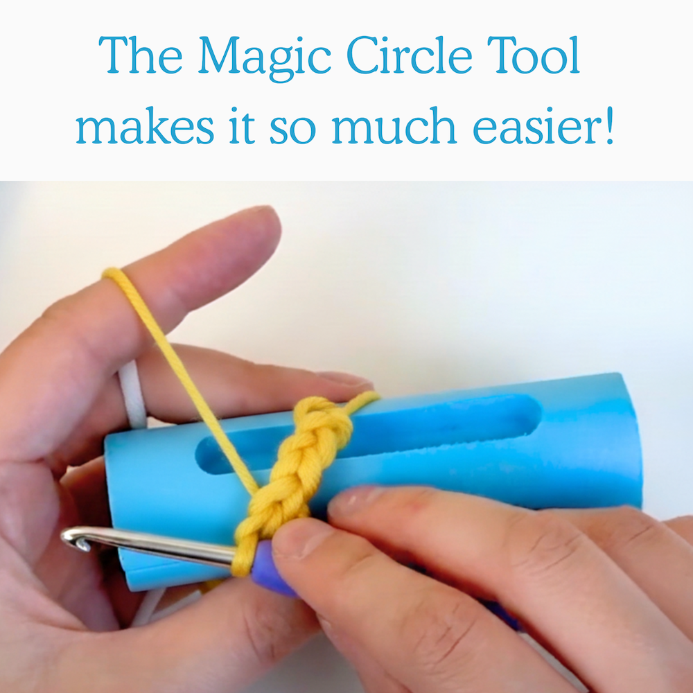 Learn to Crochet Kit Bee (Includes Blue Magic Circle Tool