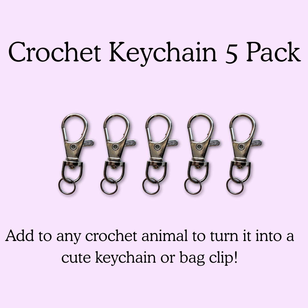 Amigurumi Keychain/Bag Clip 5 Pack