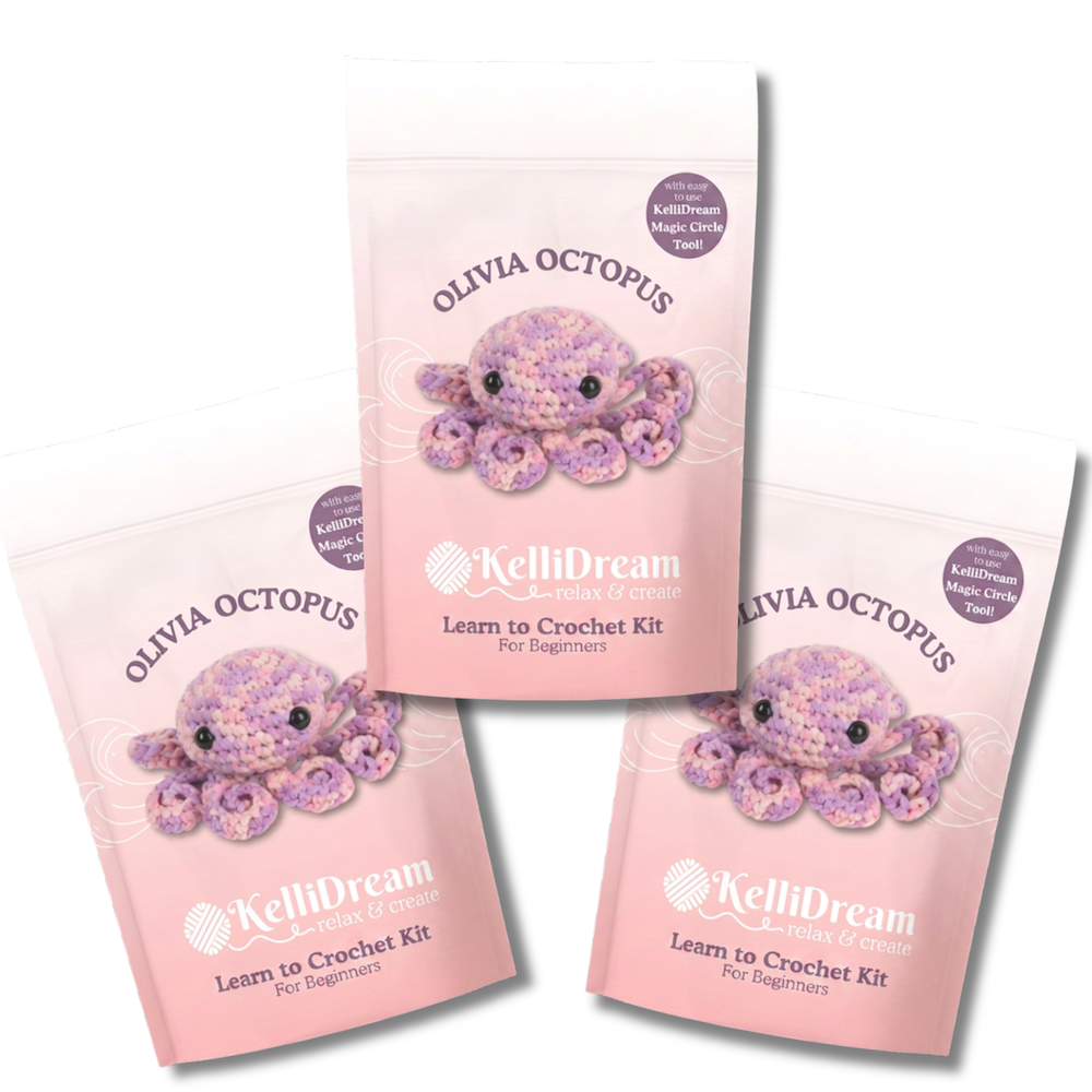 Crochet with Me Olivia Octopus Bundle of 3