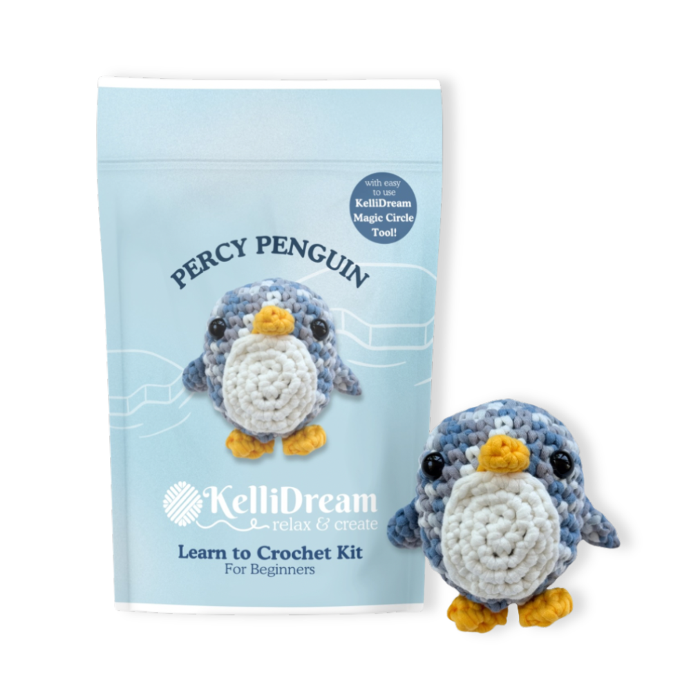 Learn to Crochet Kit Penguin (Includes a Purple Magic Circle Tool)