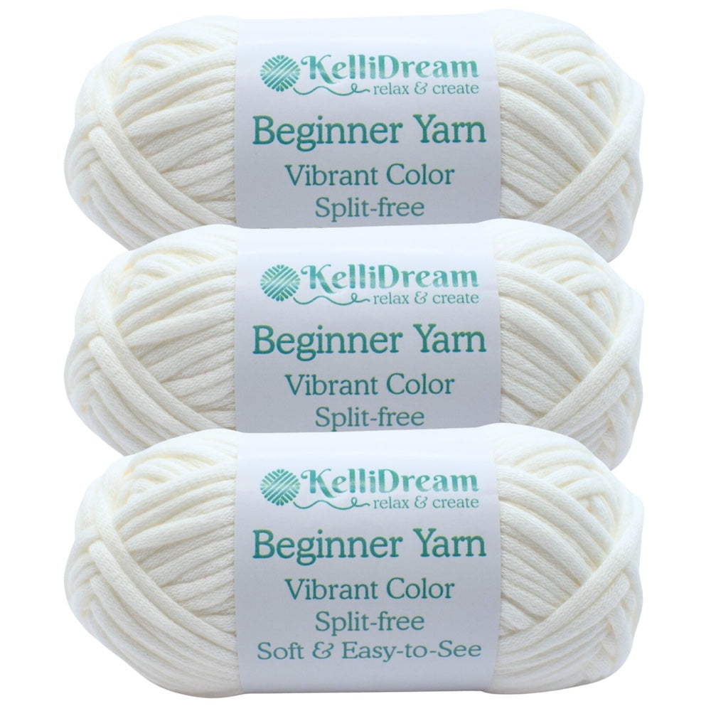 Beginner Crochet Yarn (Pack of 3) 150g Total