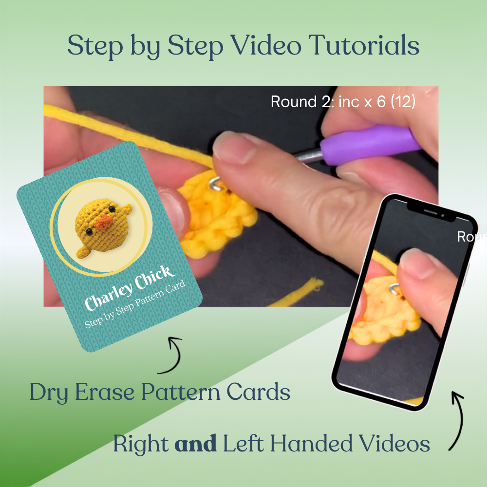 Learn to Crochet Kit Chick (Includes Blue Magic Circle Tool)